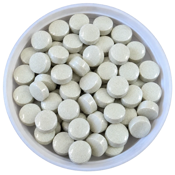 20-10-20 fertilizer tablets in a white lid